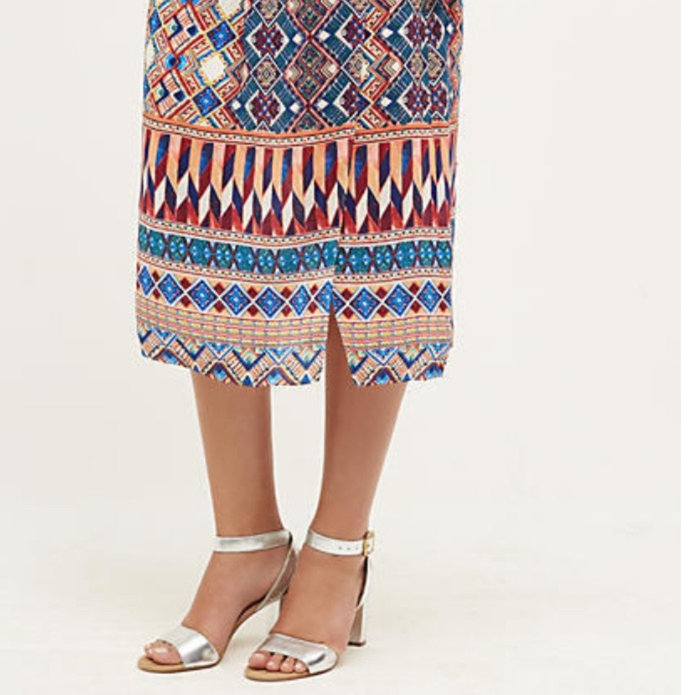 Anthropologie HD in Paris Pleated Floral Skirt - Picture 2 of 2